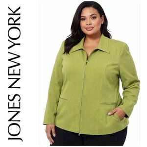 Jones New York Women's Lime Utility Jacket